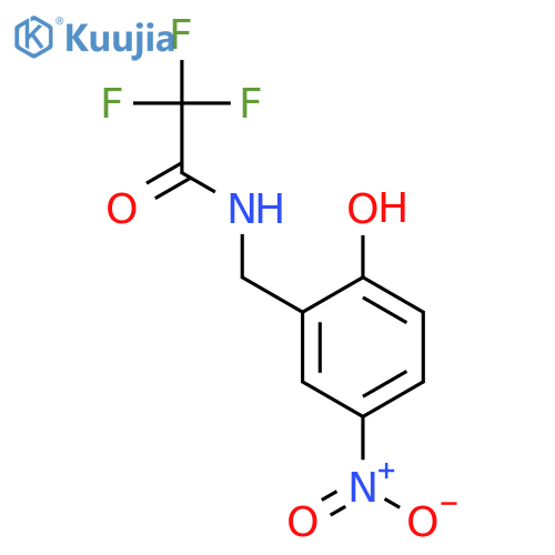 Acetamide, 2,2,2-trifluoro-N-[(2-hydroxy-5-nitrophenyl)methyl]- structure