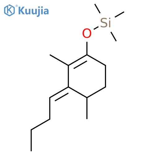 Silane, [(3-butylidene-2,4-dimethyl-1-cyclohexen-1-yl)oxy]trimethyl- structure
