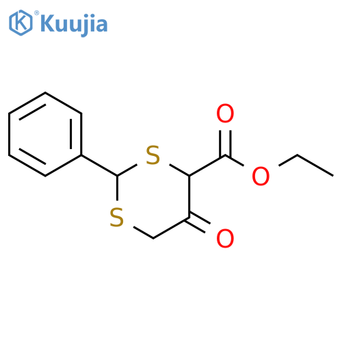 ethyl 5-oxo-2-phenyl-1,3-dithiane-4-carboxylate structure