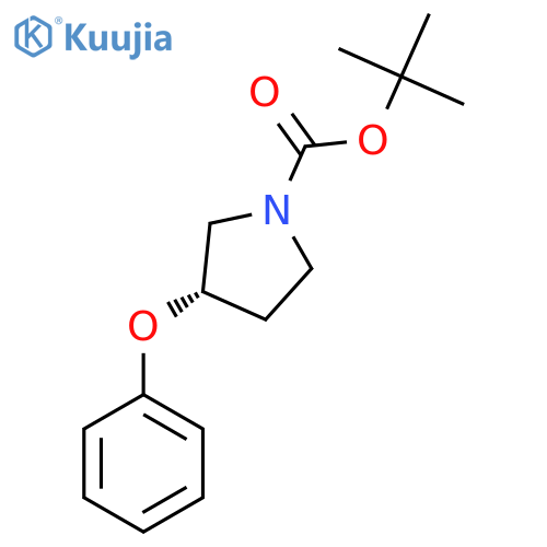 (S)-tert-butyl 3-phenoxypyrrolidine-1-carboxylate structure