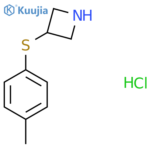 3-[(4-Methylphenyl)sulfanyl]azetidine hydrochloride structure