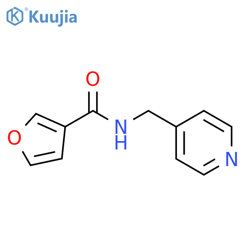 N-(pyridin-4-yl)methylfuran-3-carboxamide structure