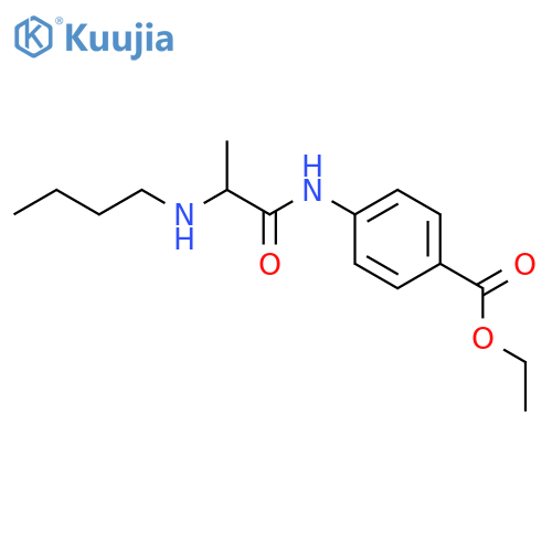 ethyl 4-[(N-butylalanyl)amino]benzoate structure