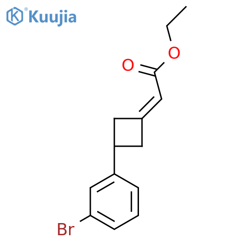 ethyl 2-3-(3-bromophenyl)cyclobutylideneacetate structure