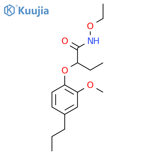 N-ethoxy-n-ethyl-2-(2-methoxy-4-propylphenoxy)acetamide structure