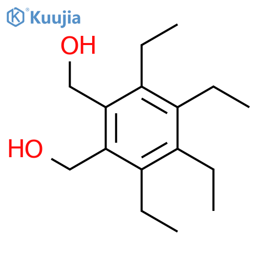 1,2-Benzenedimethanol, 3,4,5,6-tetraethyl- structure