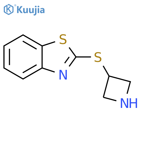 2-(azetidin-3-ylsulfanyl)-1,3-benzothiazole structure