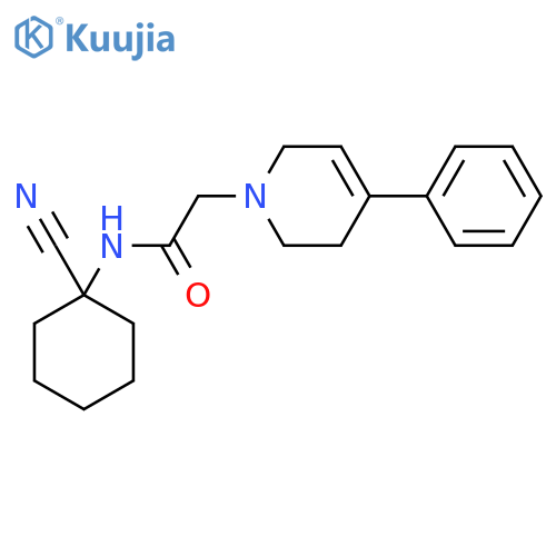 N-(1-cyanocyclohexyl)-2-(4-phenyl-1,2,3,6-tetrahydropyridin-1-yl)acetamide structure