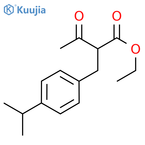 Ethyl 2-(4-isopropylbenzyl)-3-oxobutanoate structure