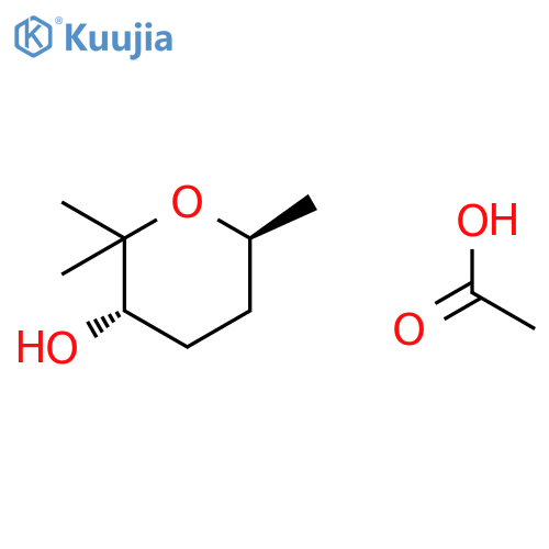 2H-Pyran-3-ol, tetrahydro-2,2,6-trimethyl-, acetate, trans- structure