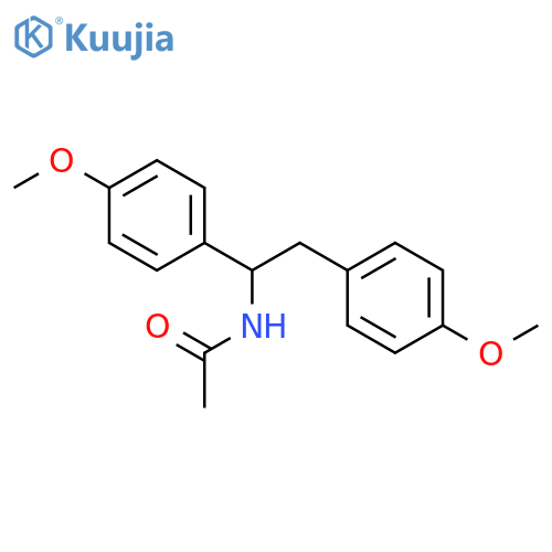 Acetamide, N-[1,2-bis(4-methoxyphenyl)ethyl]- structure