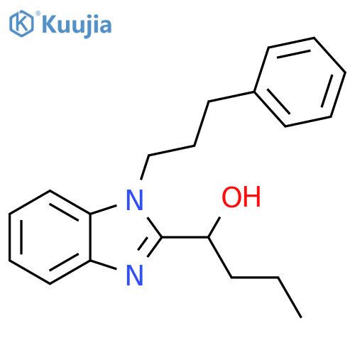 1-1-(3-phenylpropyl)-1H-1,3-benzodiazol-2-ylbutan-1-ol structure