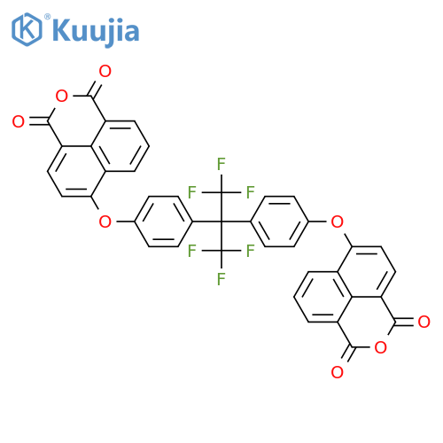 1H,3H-Naphtho[1,8-cd]pyran-1,3-dione, 6,6'-[[2,2,2-trifluoro-1-(trifluoromethyl)ethylidene]bis(4,1-phenyleneoxy)]bis- (9CI) structure