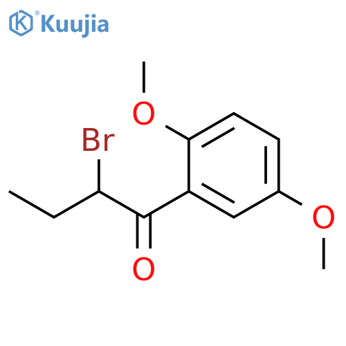 1-Butanone, 2-bromo-1-(2,5-dimethoxyphenyl)- structure