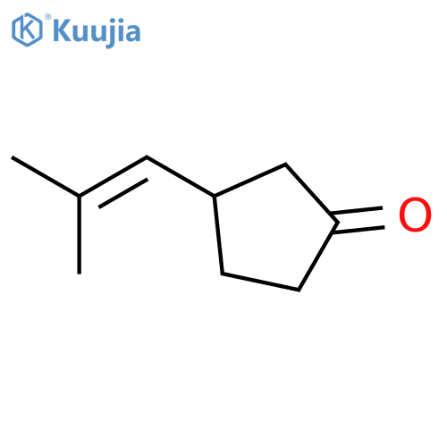 Cyclopentanone, 3-(2-methyl-1-propenyl)- structure