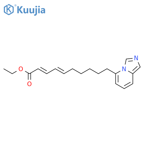 2,4-Decadienoic acid, 10-imidazo[1,5-a]pyridin-5-yl-, ethyl ester structure