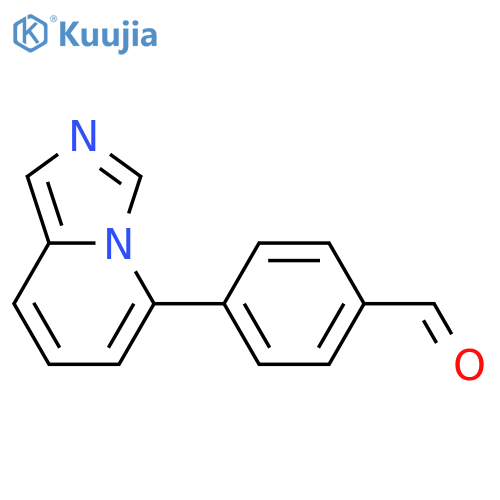 Benzaldehyde, 4-imidazo[1,5-a]pyridin-5-yl- structure