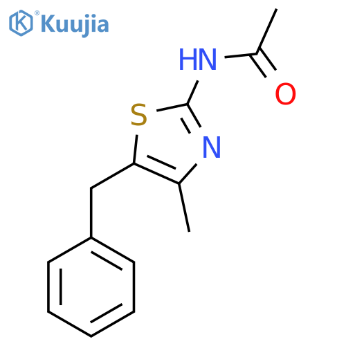 N-(5-benzyl-4-methyl-1,3-thiazol-2-yl)acetamide structure