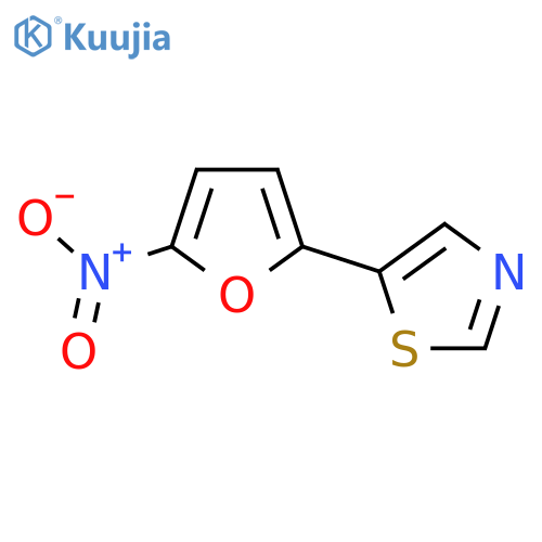 Thiazole, 5-(5-nitro-2-furanyl)- structure
