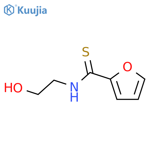 2-Furancarbothioamide, N-(2-hydroxyethyl)- structure