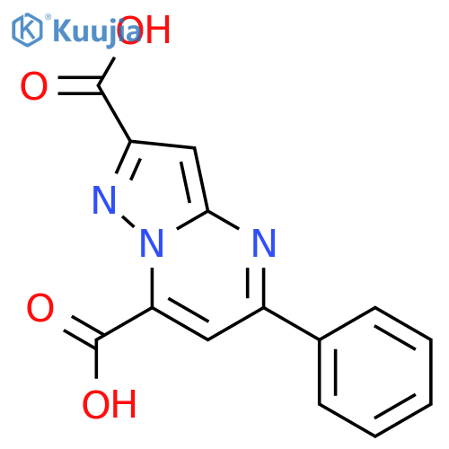 5-Phenyl-pyrazolo[1,5-a]pyrimidine-2,7-dicarboxylic acid structure
