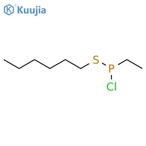 Phosphonochloridothious acid, ethyl-, hexyl ester structure