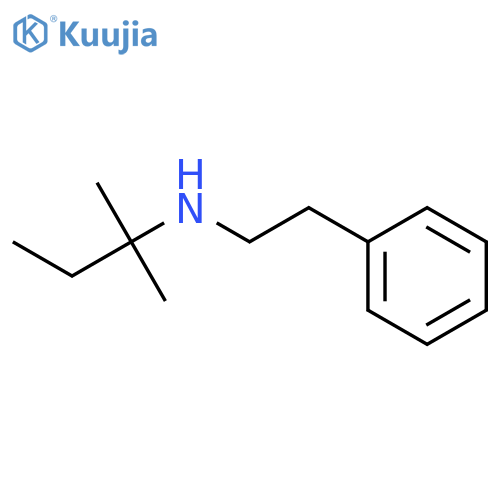 (2-methylbutan-2-yl)(2-phenylethyl)amine structure