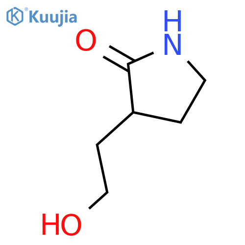 3-(2-hydroxyethyl)pyrrolidin-2-one structure