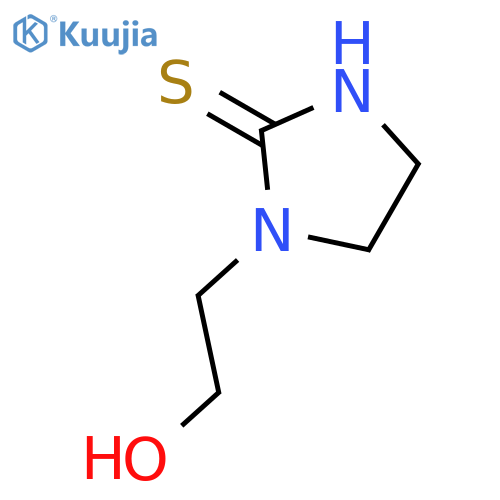1-(2-Hydroxyethyl)-2-imidazolidinethione structure