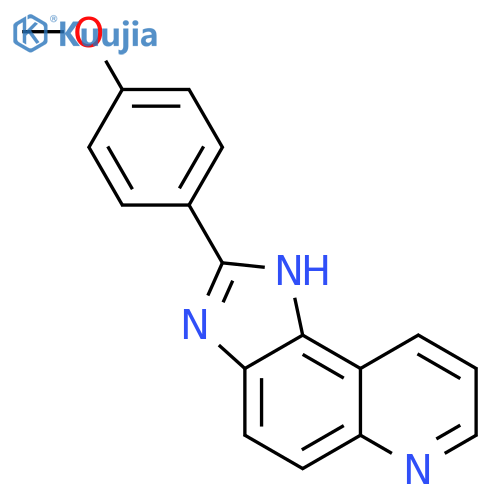 1H-Imidazo[4,5-f]quinoline, 2-(4-methoxyphenyl)- structure