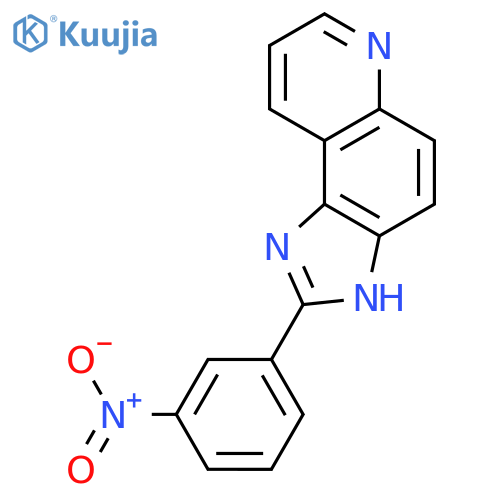 1H-Imidazo[4,5-f]quinoline, 2-(3-nitrophenyl)- structure