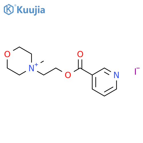 Morpholinium, 4-methyl-4-[2-[(3-pyridinylcarbonyl)oxy]ethyl]-, iodide structure