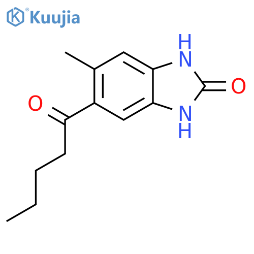 2H-Benzimidazol-2-one, 1,3-dihydro-5-methyl-6-(1-oxopentyl)- structure