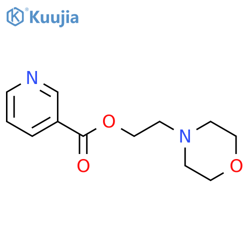 3-Pyridinecarboxylic acid, 2-(4-morpholinyl)ethyl ester structure