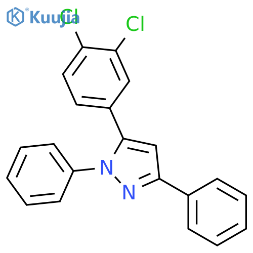 1H-Pyrazole, 5-(3,4-dichlorophenyl)-1,3-diphenyl- structure