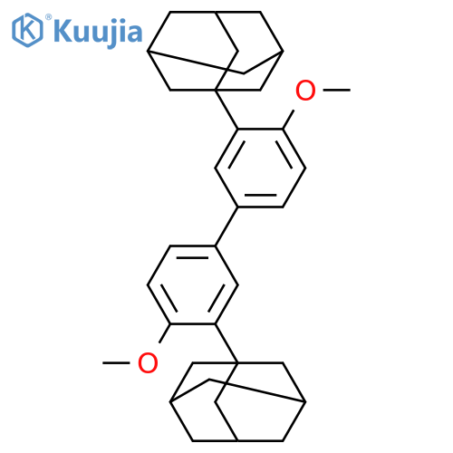 2,2’-Bis-(1-adamantyl)-4,4’-dimethoxybiphenyl structure