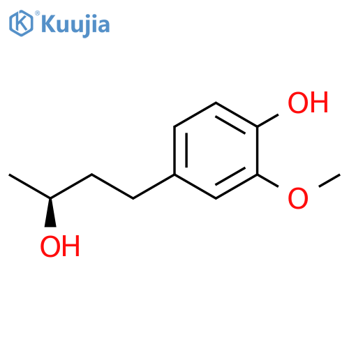 4-(3S)-3-hydroxybutyl-2-methoxyphenol structure