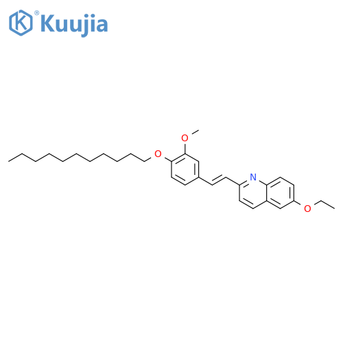 Quinoline, 6-ethoxy-2-[2-[3-methoxy-4-(undecyloxy)phenyl]ethenyl]- structure