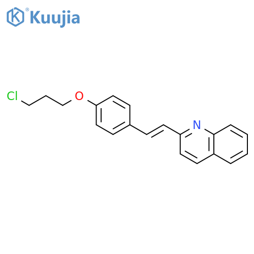 Quinoline, 2-[2-[4-(3-chloropropoxy)phenyl]ethenyl]- structure
