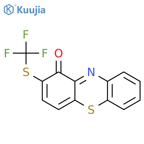1H-Phenothiazin-1-one, 2-[(trifluoromethyl)thio]- structure