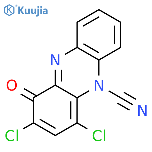 5(1H)-Phenazinecarbonitrile, 2,4-dichloro-1-oxo- structure
