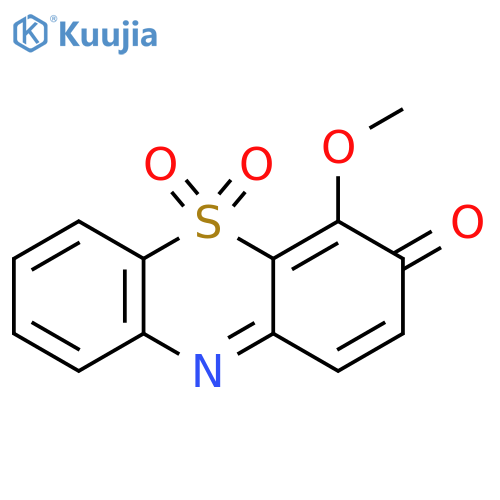 3H-Phenothiazin-3-one, 4-methoxy-, 5,5-dioxide structure