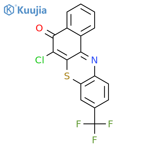5H-Benzo[a]phenothiazin-5-one, 6-chloro-9-(trifluoromethyl)- structure