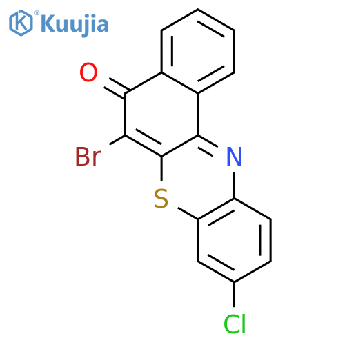 5H-Benzo[a]phenothiazin-5-one, 6-bromo-9-chloro- structure