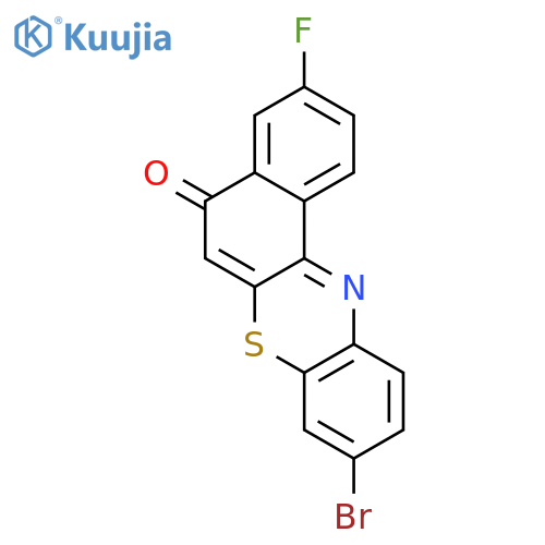 5H-Benzo[a]phenothiazin-5-one, 9-bromo-3-fluoro- structure