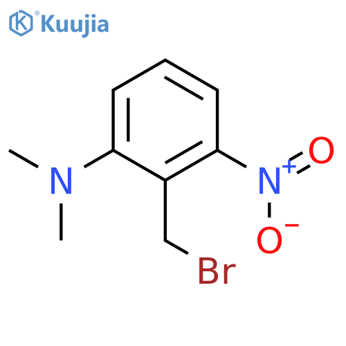 Benzenamine, 2-(bromomethyl)-N,N-dimethyl-3-nitro- structure