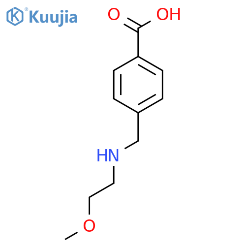 4-((2-Methoxyethylamino)methyl)benzoic acid structure
