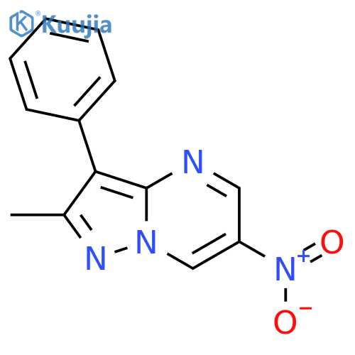 2-methyl-6-nitro-3-phenylpyrazolo1,5-apyrimidine structure