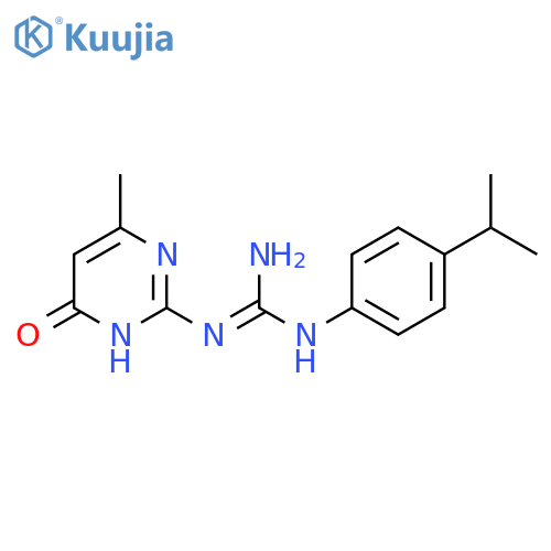 N-(4-Isopropylphenyl)-N'-(6-methyl-4-oxo-1,4-dihydropyrimidin-2-yl)guanidine structure