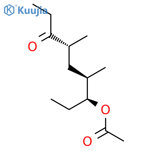 3-Nonanone, 7-(acetyloxy)-4,6-dimethyl-, (4R*,6R*,7S*)- structure